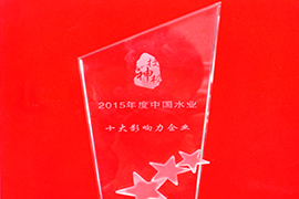 2015年度中國水業(yè)十大影響力企業(yè)